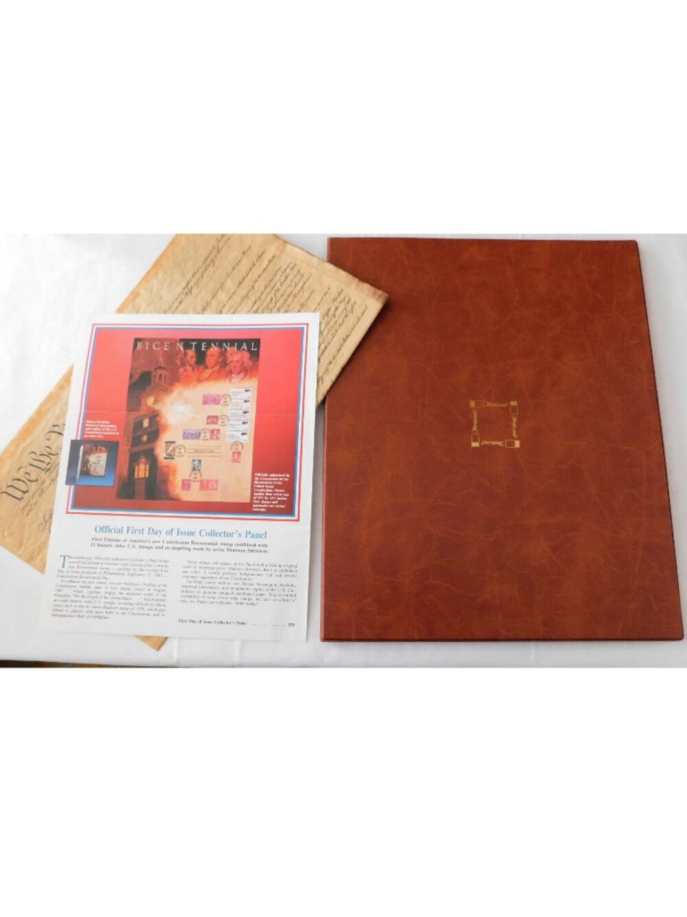 US SemiQ: US Constitution Bicentennial 1987 Fleetwood Presentation Folio